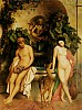 1852 Gerome Jean-Leon, Une idylle, Daphnis et Chloe A idylle, Daphnis and Chloe.jpg